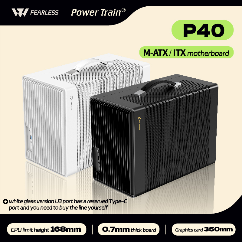 Pc Gaming Dell - Power Train P40 M-ATX Side Noodle
