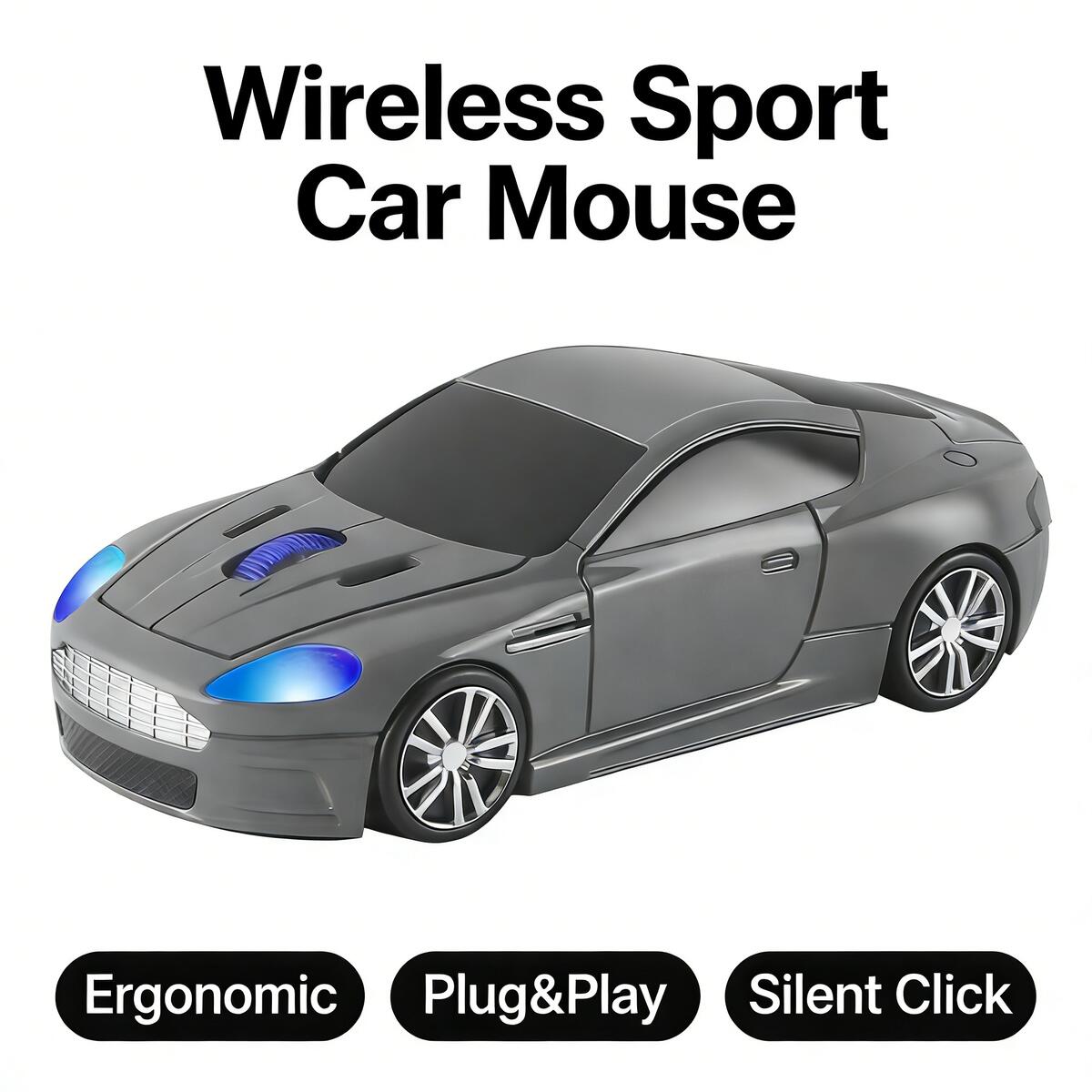 Pc Gaming X3D - Creative Sport Car Shaped 2.4G Wireless