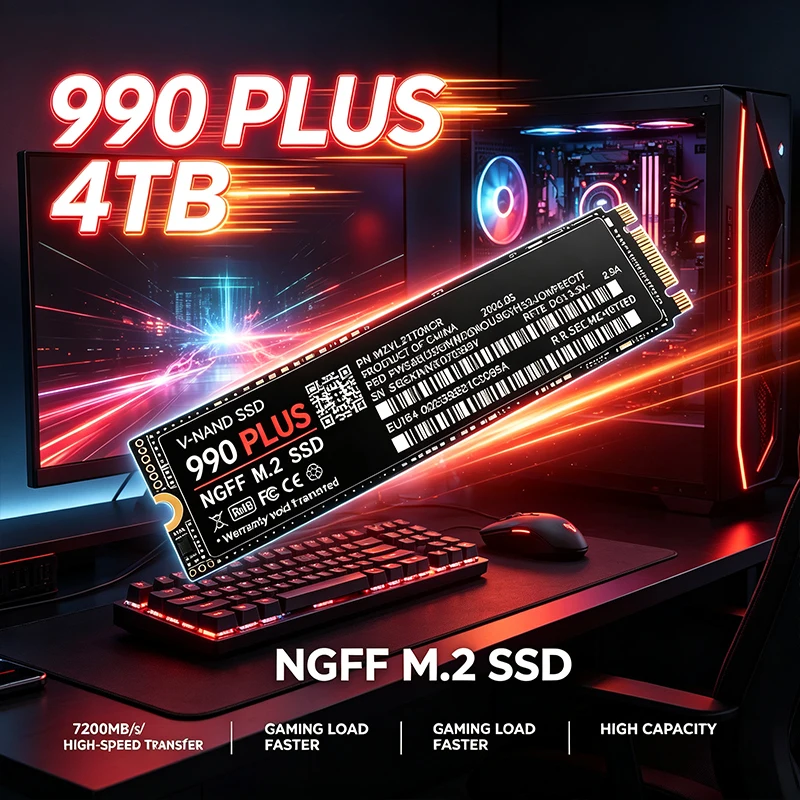 990 PLUS M.2 NGFF SSD 7200MB/s - огляд і ціна Pc Gaming Ps5
