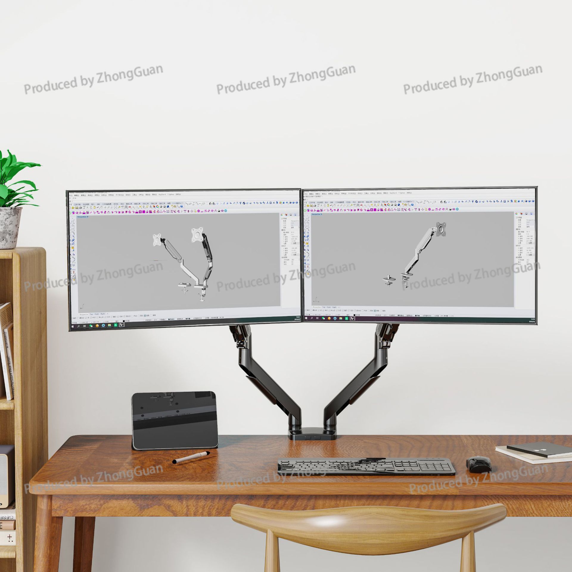 Gas Spring Dual-arm Monitor Mo - огляд і ціна Dual Monitor Arm
