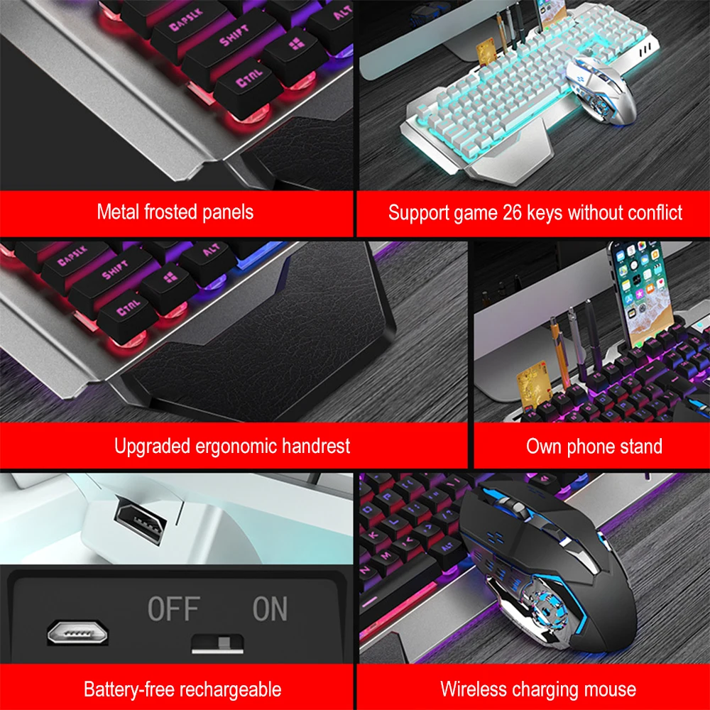 K680 Rechargeable 2.4G wireles - огляд і ціна Pc Gaming Set