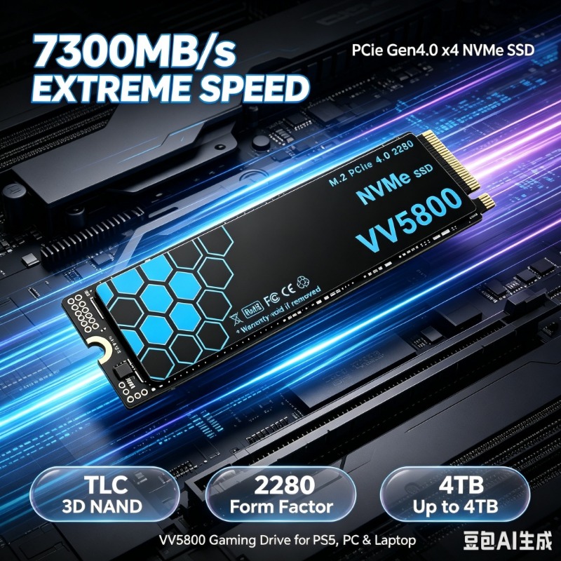 VV5800 PCIe4.0 M.2 2280 NVMe S - огляд і ціна Pc Gaming Ps5
