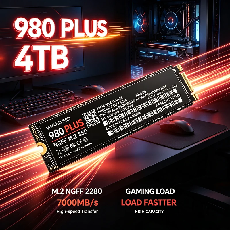 980 PLUS M.2 NGFF SSD 7200MB/s - огляд і ціна Pc Gaming Ps5