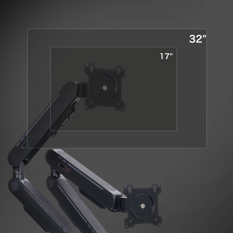 New Arrival Gas Spring Desk Mo - огляд і ціна Dual Monitor Arm