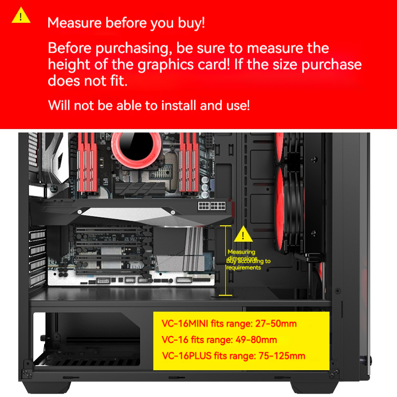 Graphics Card GPU Holder Adjus - огляд і ціна Gpu Vertical Mount
