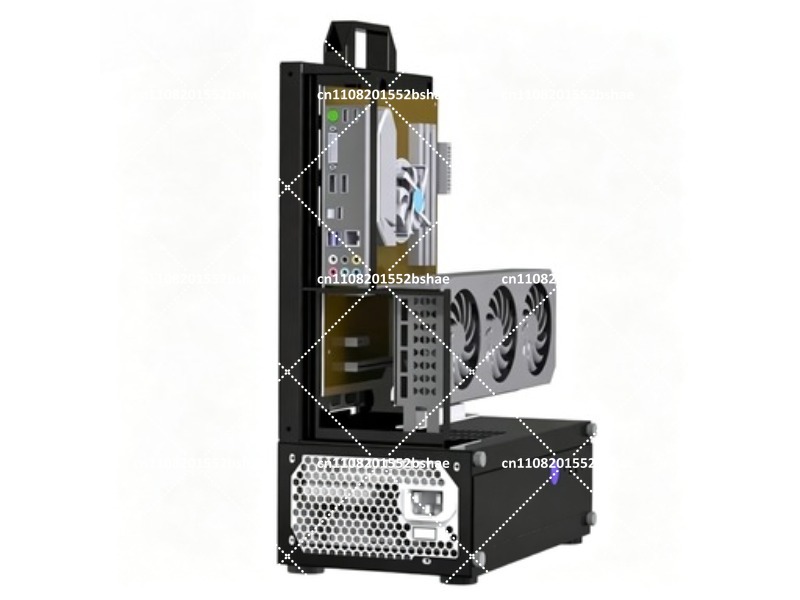 Open Air ATX/MATX PC Chassis F - огляд і ціна Gpu Vertical Mount
