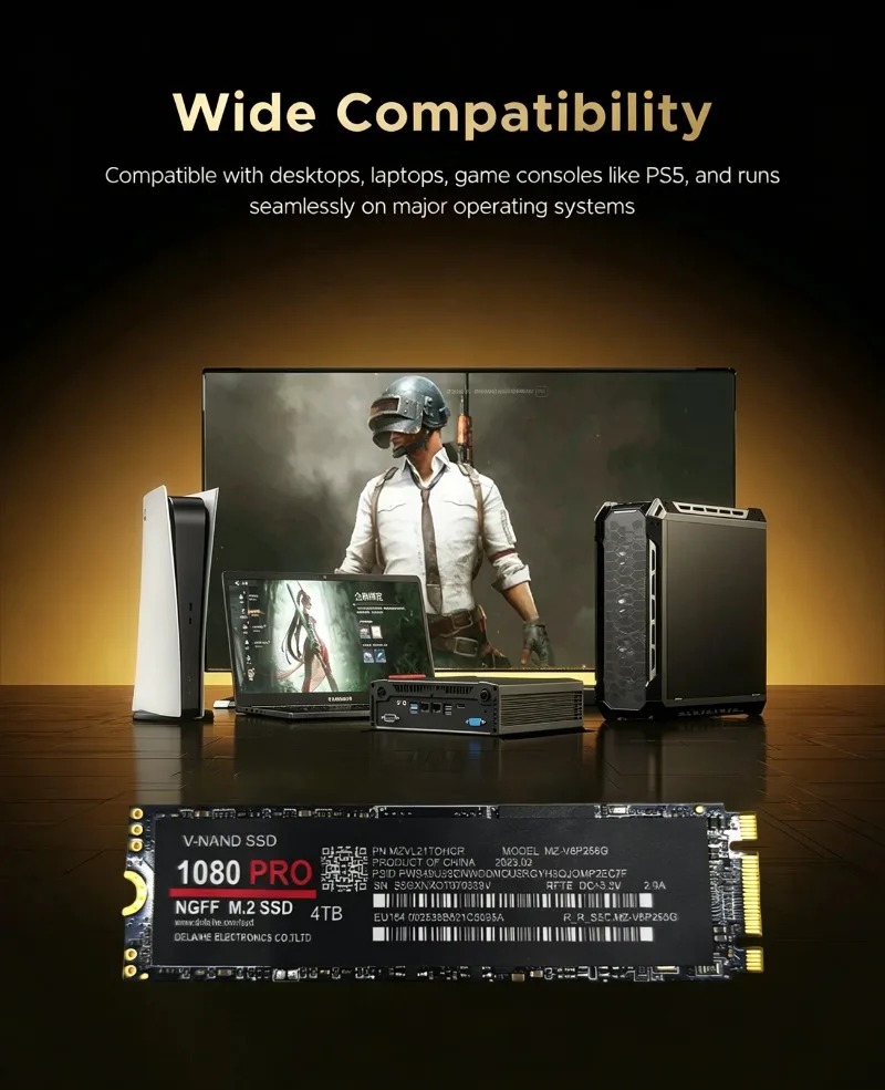 M.2 NGFF NVMe PCIe 4.0 High Sp - огляд і ціна Pc Gaming Ps5