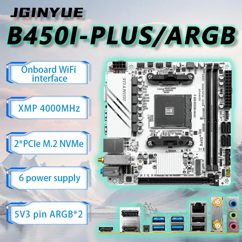 JGINYUE B450 ITX Motherboard S - огляд і ціна Pc Gaming Set