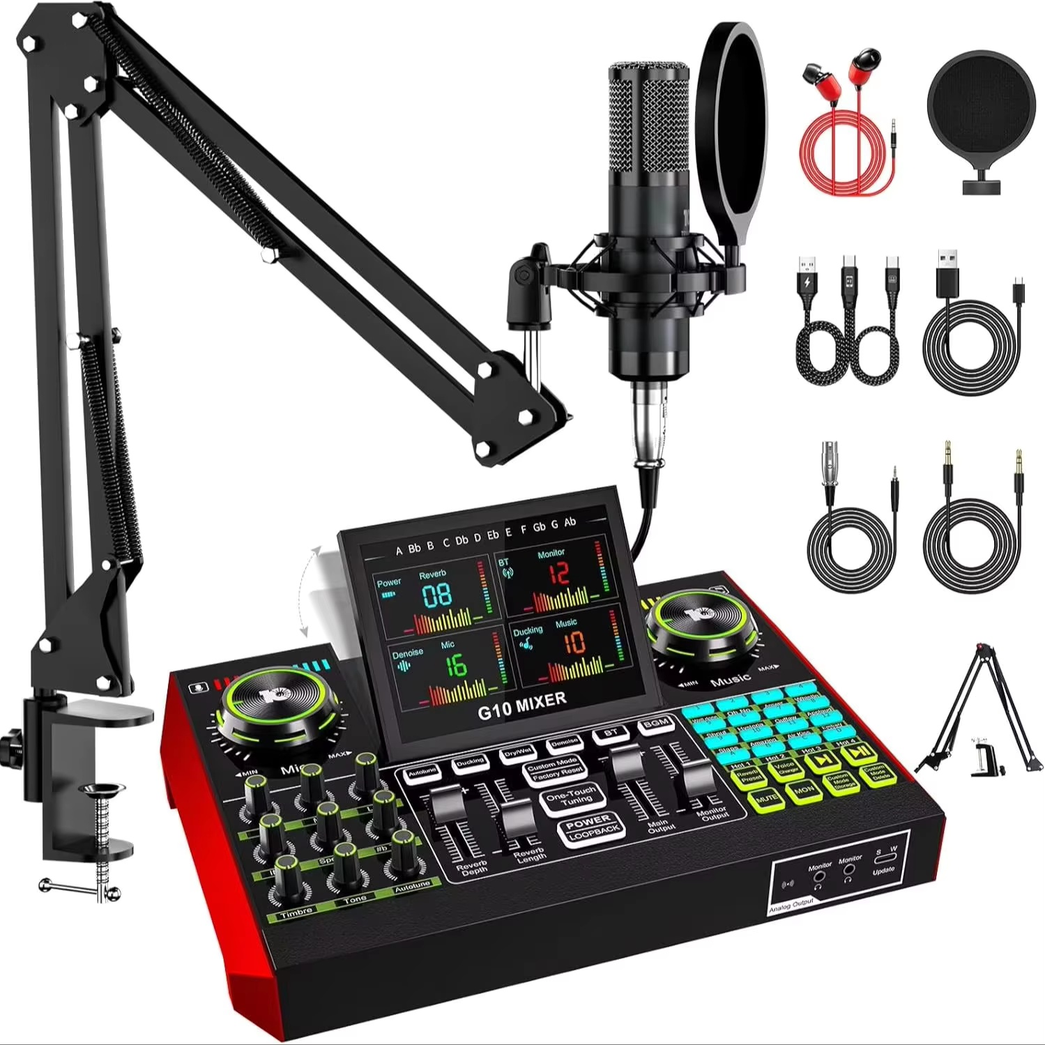 Tenlamp G10 Live Streaming Aud - огляд і ціна Gaming Pc Equipment