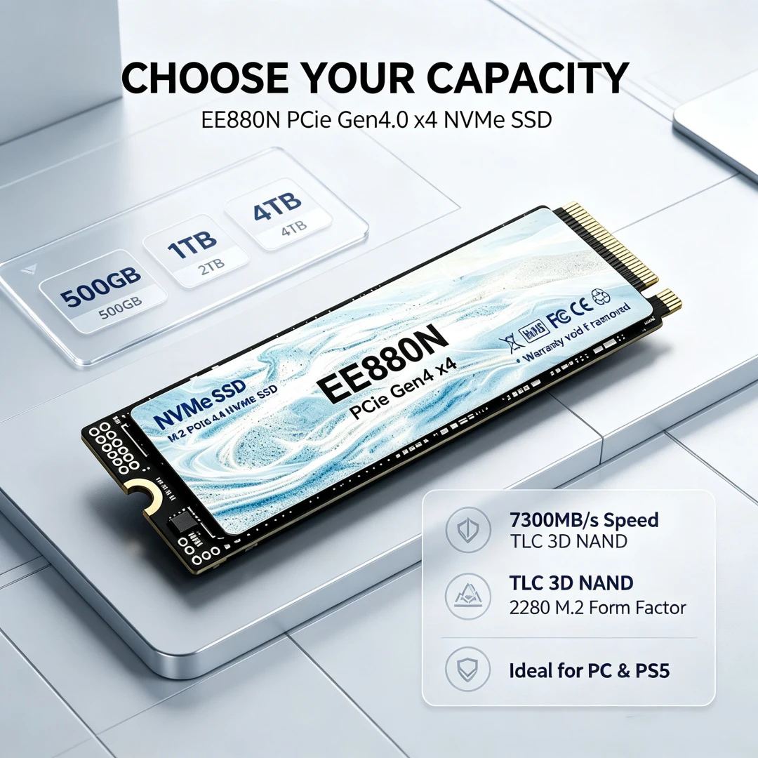 EE880N M.2 2280 PCIe 4.0 X4 NV - огляд і ціна Pc Gaming Ps5