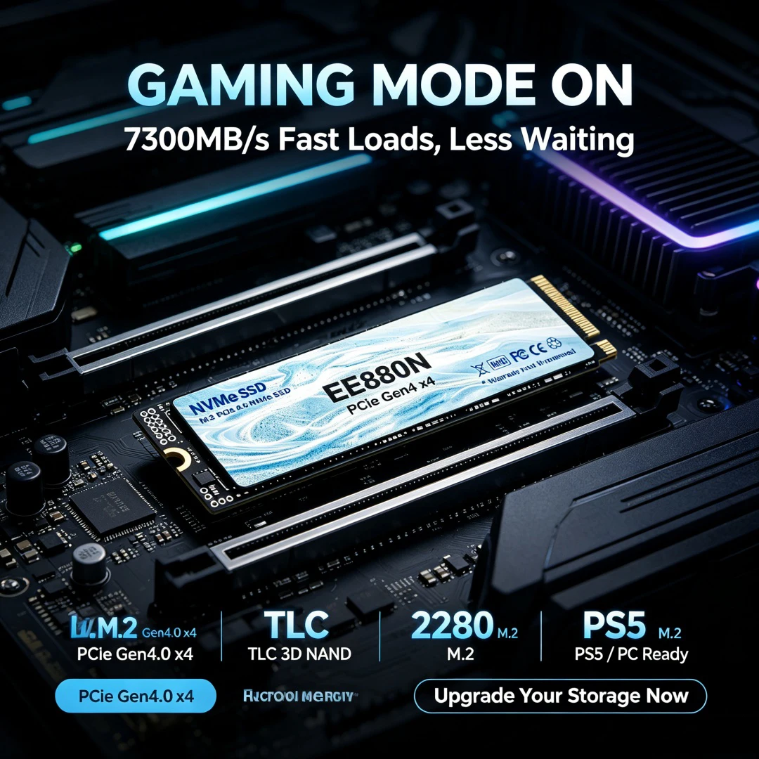 EE880N M.2 2280 PCIe 4.0 X4 NV - огляд і ціна Pc Gaming Ps5