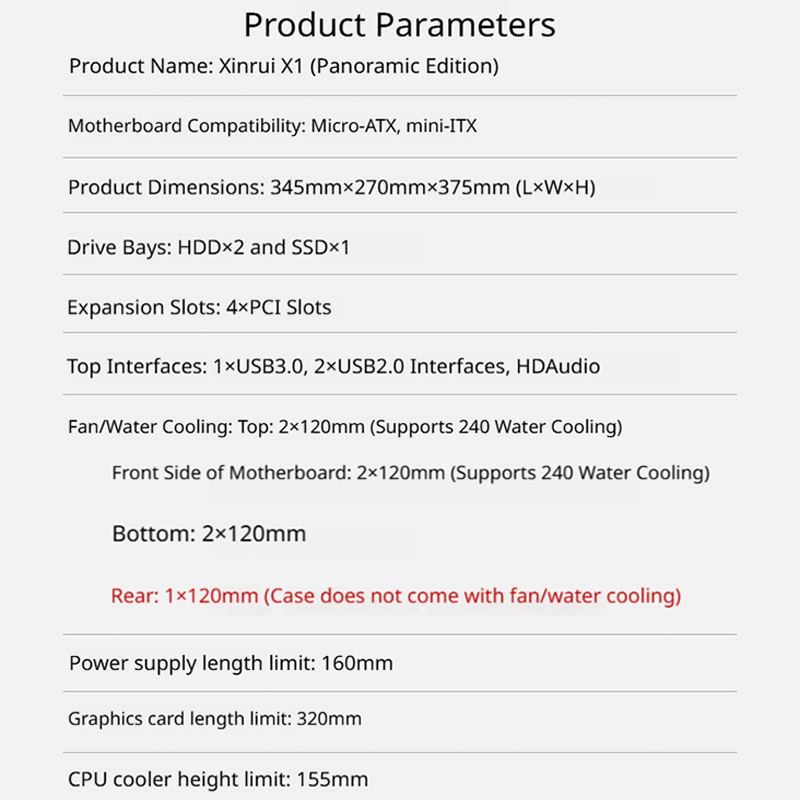 G-PARTNERS Xinrui X1 MATX Mini - огляд і ціна Pc Gaming Dell