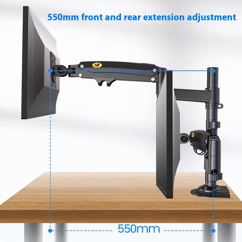 Aluminum Alloy Black Dual Colu - огляд і ціна Dual Monitor Arm