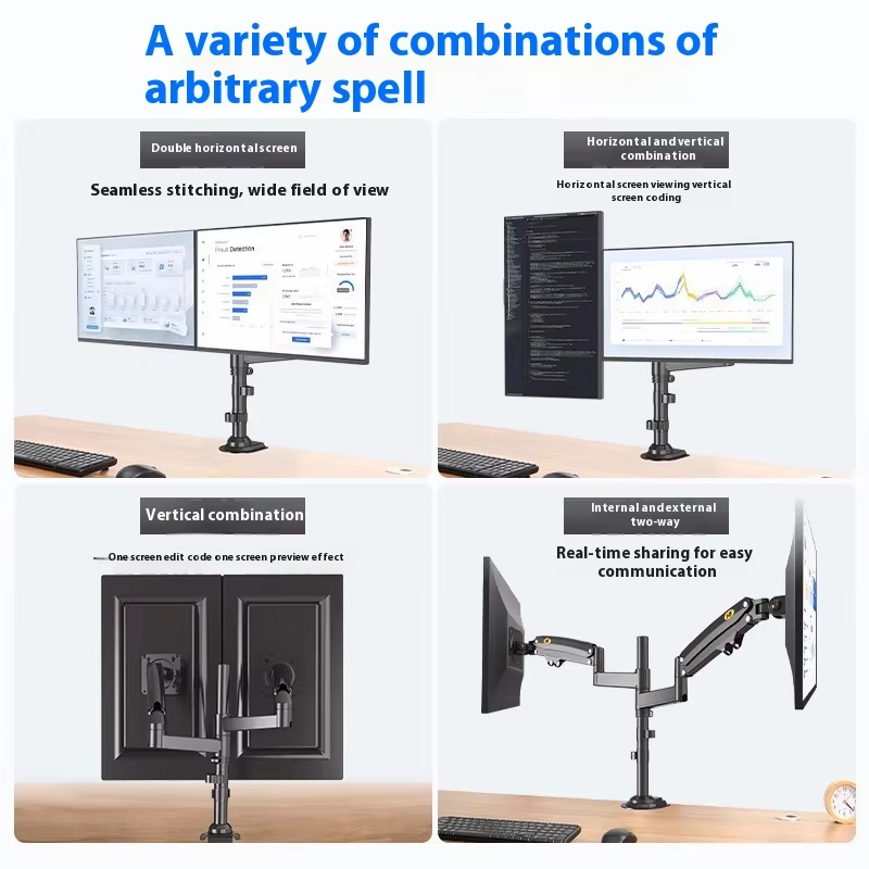 Aluminum Alloy Black Dual Colu - огляд і ціна Dual Monitor Arm