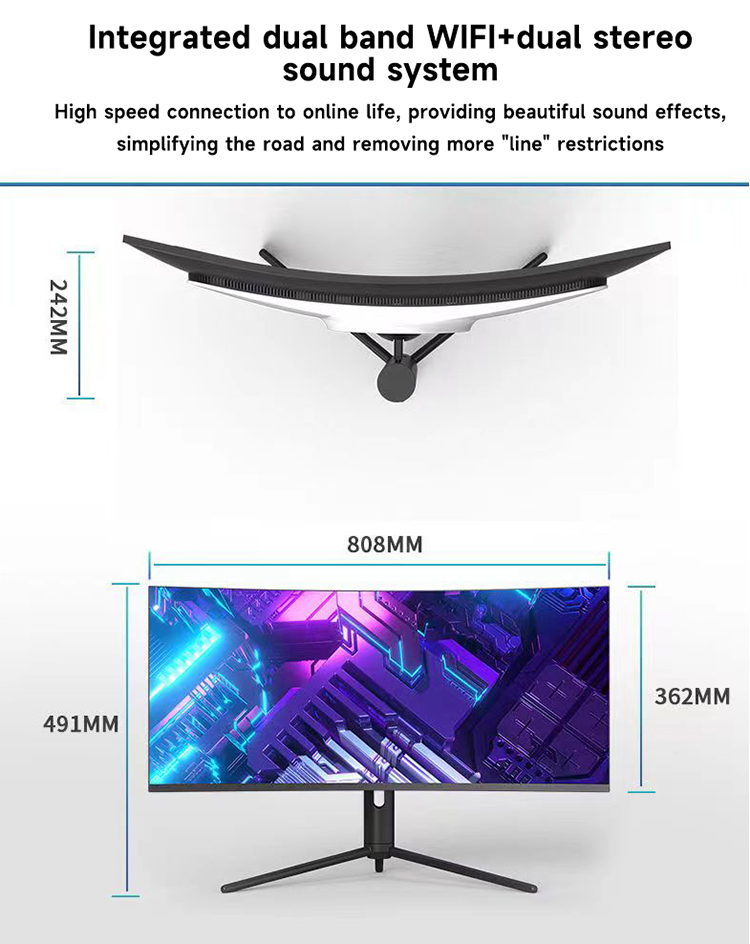 34 Inch 4K Curved Screen Deskt - огляд і ціна Pc Gaming Set