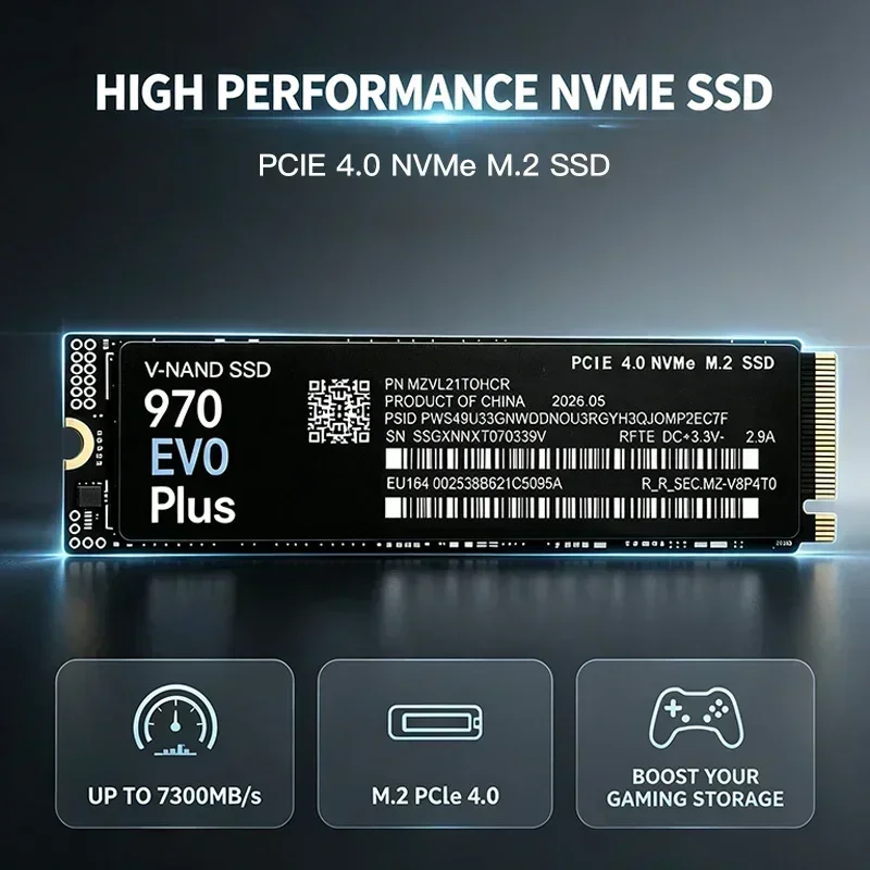 970 EVO Plus 7300MB/s 1TB 2TB  - огляд і ціна Pc Gaming Ps5